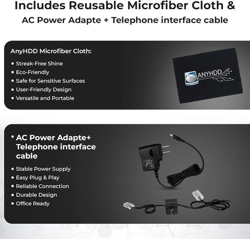 ANYHDD CS540 Wireless DECT Headset - Noise Canceling Microphone in Saudi Arabia