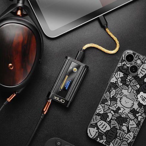 SHANLING Onix Beta XI2 Protable Headphone Amplifier with Dedicated Tube Outpu,USB Dongle DAC AMP,Dual CD43198 DAC,Dual JAN6418 Tubes,Support 768kHz/32bit,DSD512,3.5mm+4.4mm,550mW@32Ω in Saudi Arabia