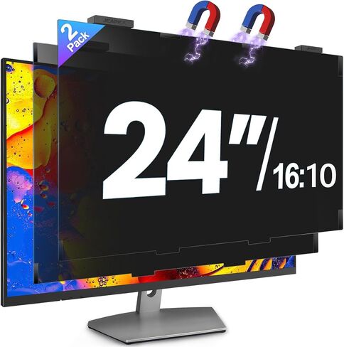 Magnetic Laptop Privacy Screen Filter 14 inch for 16:10 Widescreen Computer Monitor, Removable Anti Blue Light Privacy Shield, Anti-Glare Protector in Saudi Arabia