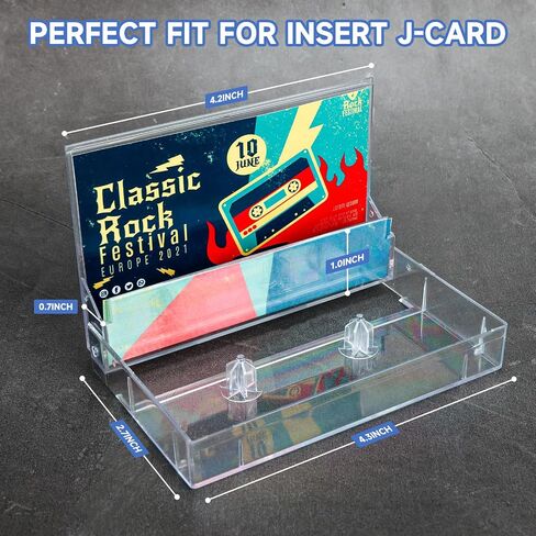 Clear Cassette Tape Storage Cases，Audio Storage Solution 15Pack in Saudi Arabia