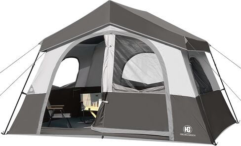 HG 6-8 Person Camping Tent Waterproof Family Cabin Tent for Camping in Saudi Arabia