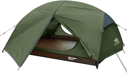 Bessport Camping Tent for 2-3 Person, Lightweight Backpacking Tent Waterproof Windproof Two Doors Easy Setup Double Layer Outdoor Tents for 3 to 4 Seasons, Suitable for Outdoor,Hiking,Camping in Saudi Arabia
