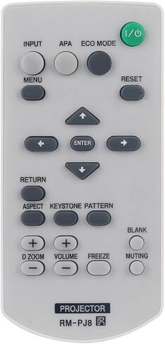 RM-PJ8 Projector Remote Control for Sony Projector in Living Rooms or Rooms, No Programming or Pairing Needed, Replacement Remote Compatible Models VPL-CX236 VPL-CH375 VPL-DX140 VPL-DW125 VPL-DX126 in Kuwait
