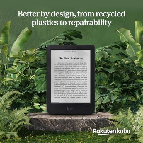 Kobo Clara BW Black eReader & Black SleepCover Bundle | 6" Glare-Free Touchscreen with ComfortLight PRO | Dark Mode Option | Waterproof | Built-in-2-Way Stand Cover in Saudi Arabia