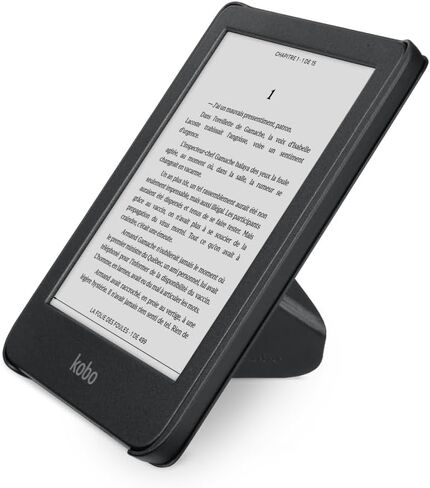 Kobo Clara BW Black eReader & Black SleepCover Bundle | 6" Glare-Free Touchscreen with ComfortLight PRO | Dark Mode Option | Waterproof | Built-in-2-Way Stand Cover in Saudi Arabia