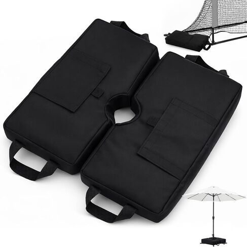 Sand Bags for Weight, 2 Sports Net Sandbags 70lbs (Without Sand) | Heavy Duty Weighted Base Anchor for Soccer Goals Basketball Hoop Golf Nets Football Nets Hockey Nets Hold Down Umbrella Base in Saudi Arabia