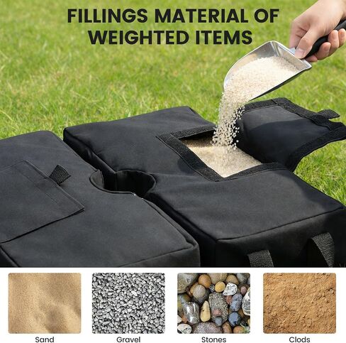 Sand Bags for Weight, 2 Sports Net Sandbags 70lbs (Without Sand) | Heavy Duty Weighted Base Anchor for Soccer Goals Basketball Hoop Golf Nets Football Nets Hockey Nets Hold Down Umbrella Base in Saudi Arabia
