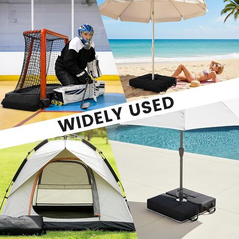 Sand Bags for Weight, 2 Sports Net Sandbags 70lbs (Without Sand) | Heavy Duty Weighted Base Anchor for Soccer Goals Basketball Hoop Golf Nets Football Nets Hockey Nets Hold Down Umbrella Base in Saudi Arabia