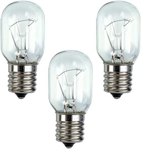 2 Pack 8206232A Microwave Oven Light Bulb 125V 40W E17 Base Lamp | Compatible with Whirlpool Maytag GE, Fits Over The Range & Under Hood Microwaves in Saudi Arabia