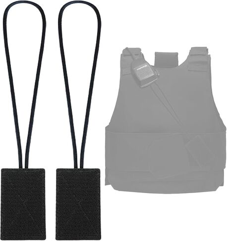 2 Pack Mic Clips for Law Enforcement, Black Radio Mic Holders, Mic Clips for Law Enforcement Vest, Essential Law Enforcement Accessories in Kuwait