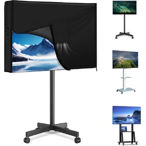 LYHNMW Mobile Outdoor TV Stand Cover for 45-60 Inch TV Screen | Waterproof Outdoor TV Cover, Television-Screen Storage for Mobile LED OLED LCD TV Cart-57"L x 7"W x 31"H, 600D Oxford Fabric in Saudi Arabia