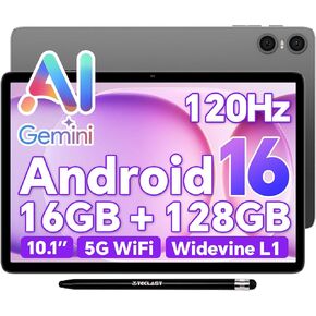 TECLAST 10.1" P30T Android 16 Tablet, Octa-core,16GB+128GB with Stylus | 120Hz IPS,Widevine L1, GPS, 6000mAh, Parental Control, Dual Speakers, GMS, Ideal for Study, Entertainment, Gaming & Gift in Kuwait