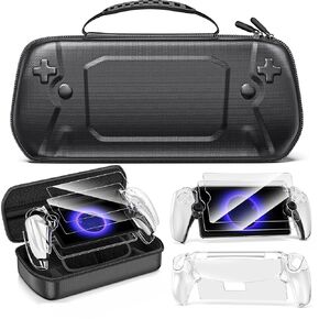 CYOYPPY Carrying Case for PlayStation Portal Remote Player - EVA Hard Case for PS5 Portal with Hard PC Clear Cover, 2 Screen Protector, 4 Thumb Grip Caps - PS5 Portal Console Accessoris Bundle in Saudi Arabia