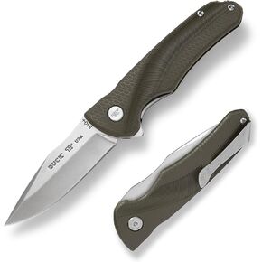 سكين Buck Knives 840 Sprint Select القابل للطي EDC، شفرة سكين جيب 3-1/8 بوصة، مقبض نايلون مملوء بالزجاج، شفرة قابلة للطي من الفولاذ المقاوم للصدأ 420HC، مصنوعة في الولايات المتحدة الأمريكية، 3.2 أونصة in Kuwait