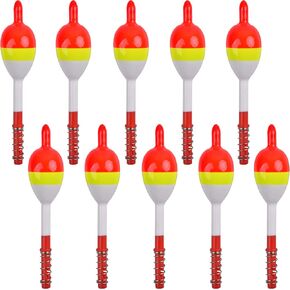 Wood Slip Bobbers Fishing Floats and Bobbers Spring Oval Stick Slip Floats for Crappie Catfish Trout Panfish Walleyes Bass Fishing 10/20pcs in Kuwait