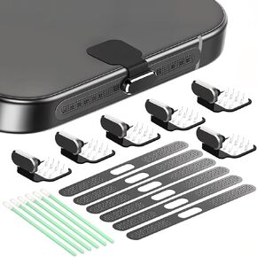 USB C Dust Plug with Speaker Dust Cover for iPhone 15/16 Pro,Plus,Pro Max | 6 Pack USB C Plug Cover, Anti-Lost USB C Charging Port Protector Cover in Saudi Arabia