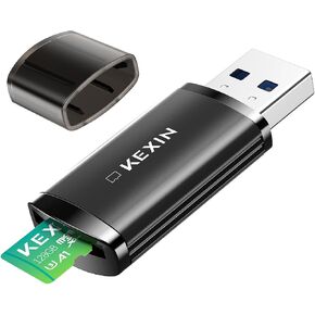 KEXIN SD Card Reader USB 3.0 Micro SD Card Reader Plug and Play 5Gbps Speed SD Card Adapter for Micro SD, Micro SDHC, Micro SDXC and UHS-I Cards TF Card Reader in Kuwait