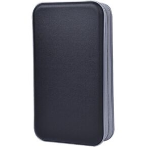 alavisxf xx CD Case, 96 Capacity Hard Plastic Organizer Wallet for Car | CD DVD Holder, Portable Hand Strap, Zipper Closure, Anti-Slip Scratch-Resistant Sleeves, Disc Storage, for Home Office Travel in Saudi Arabia