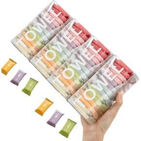 Disposable Compressed Towels, 28Pcs Travel Washcloth Tablets | Portable Compressed Towel, Thicker Super Absorbent for Travel, Face Towel Ideal for Outdoor Camping Hiking in Saudi Arabia