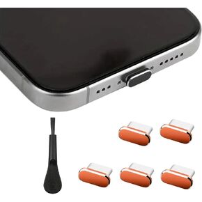 قابس غبار USB C، غطاء حماية لمنفذ الشحن من النوع C مضاد للغبار مع فرشاة تنظيف لهاتف iPhone 17 Pro Max iPhone 16 Pro MaxSamsung Galaxy S25/S24/S23 جميع أجهزة USB C in Kuwait