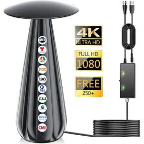 2026 Digital Antenna for Smart TV, HDTV Antenna for Local Channels with Signal Amplifier, Supports 4k 8k 1080p All TVs -38ft Coax Cable in Saudi Arabia