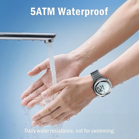 EZON Heart Rate Monitor and Chest Strap, Exercise Heart Rate Monitor, Sports Watch with HRM, Waterproof, Stopwatch, Hourly Chime T007 in Saudi Arabia