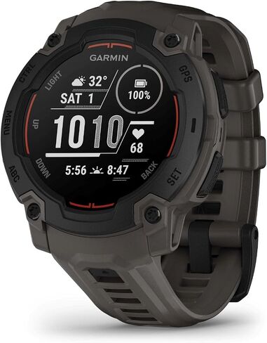 Garmin Instinct® E, Rugged GPS Smartwatch, 45mm, Charcoal | Rugged Design, Essential Health & Wellness Features, Built-In Sports Apps, Navigation Features in Saudi Arabia