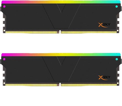 V-Color Manta XSky DDR5 32GB (2x16GB) 6000MHz CL30 SK Hynix IC RGB Gaming Desktop Memory Module Black, for AMD EXPO TMXSAL1660830KWK in Saudi Arabia