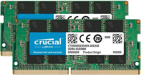 Crucial 32GB Kit (16GBx2), 260-pin SODIMM, DDR4 PC4-19200, in Saudi Arabia