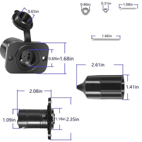 Compatible with Scotty Depthpower Electric Downriggers 2126 Depthpower Marinco Electric Socket in Saudi Arabia
