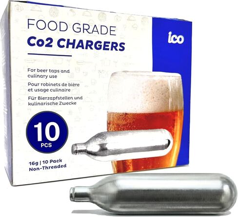 16g CO2 Cartridges Non-Threaded (20pcs) Food Grade CO2 Cartridges | Unthreaded 16 gram C02 Cartridges for Pressurized Beer Growler & Kegs and for CO2 AC Drain Line Cleaner and HVAC in Saudi Arabia
