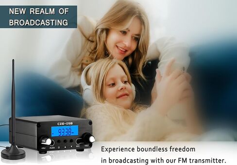 1000FT Long Range FM Transmitter Stereo Mini Radio Station for Church Drive-in Movie, Church Parking Lot, Lights Fireworks Show in Saudi Arabia