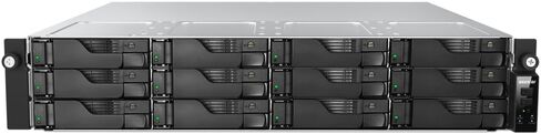Asustor Lockerstor 12 Pro Gen2 AS7212RDX 12 Bay NAS، AMD Ryzen 7 Pro 7745 وحدة المعالجة المركزية 8-Core 3.8 جيجا هرتز، منافذ 1 جيجا بايت مزدوجة، منافذ 10 جيجا بايت مزدوجة، ذاكرة وصول عشوائي 16 جيجا بايت ECC DDR5، 2U Rackmount Server Enterprise NAS (بدون أ in Kuwait