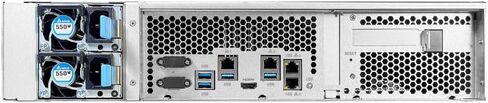 Asustor Lockerstor 12 Pro Gen2 AS7212RDX 12 Bay NAS، AMD Ryzen 7 Pro 7745 وحدة المعالجة المركزية 8-Core 3.8 جيجا هرتز، منافذ 1 جيجا بايت مزدوجة، منافذ 10 جيجا بايت مزدوجة، ذاكرة وصول عشوائي 16 جيجا بايت ECC DDR5، 2U Rackmount Server Enterprise NAS (بدون أ in Kuwait