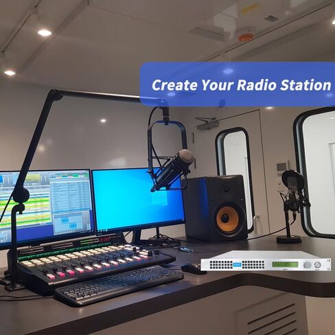 جهاز إرسال بث FM احترافي بقدرة 150 وات مع هوائي وكابل، طقم إرسال راديو FM طويل المدى بقدرة 150 وات للكنيسة ومحطة الراديو، المنزل in Kuwait