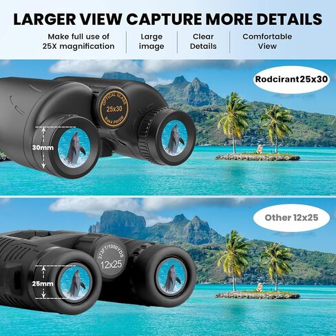 HD Binoculars 25x30 for Adults with Phone Adapter,Tripod and Tripod Adapter,Waterproof Binoculars for Bird Watching,Hiking,Travel and Sport Games in Saudi Arabia