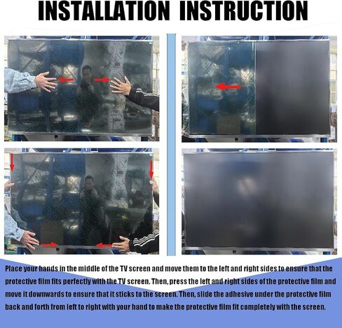 50 Inch Anti Glare tv Screen Cover, TV Screen Protector Frosted Anti Glare Film Blue Light Dustproof Scratch Filter, New Protect Your Eyes, Reduce Eye Fatigue, 50Inch (1095 * 616mm) in Saudi Arabia