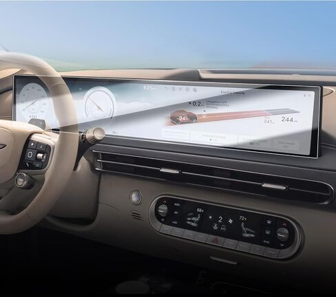 New Screen Protector for Genesis 2026 GV60 27 Inch OLED Instrument Cluster & Navigation HD Tempered Glass for 2026 Genesis GV60 AWD Infotainment Display Protector Accessories 9H Anti-Scratch in Saudi Arabia