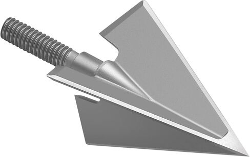 DEEPOWER 6 Pack Broadheads 100 Grain 1+1/8" Cut 3 Blade Archery Arrow Solid Hunting Broadhead 420 Stainless Steel for Crossbow and Compound Bow in Saudi Arabia