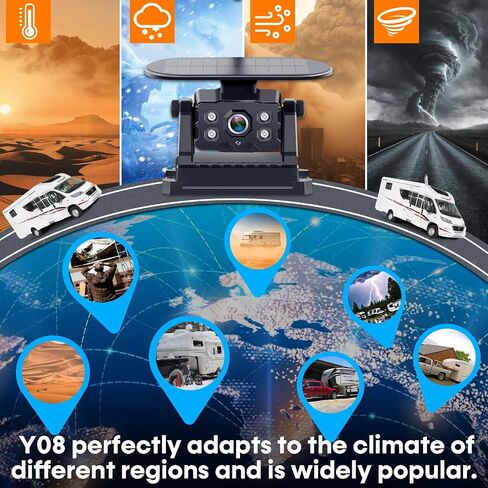 Magnetic RV Backup Camera Wireless Clear Picture: Install-Free Super Strong | Magnet Stays Firm on Roads & Scratch Proof Stable Signal No-Lag for Trailer Camper Solar 7'' Recording Monitor System in Saudi Arabia