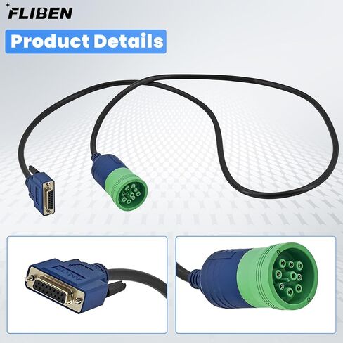 493128 9-Pin Deutsch Adapter Fits for USB-Link 2 & 3 J1708 J1939,1-Meter | For CAN1 CAN2 CAN3 Heavy Duty Vehicles,3 Rows NQ493128 in Saudi Arabia