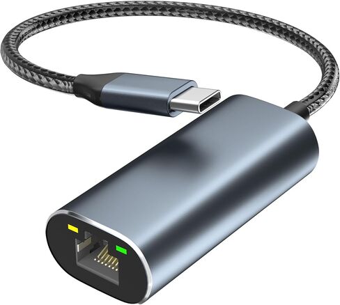 USB C to Ethernet Adapter with 100W Charging Port, 1Gbps Ethernet to USB C Adapter for Chromecast with Google TV, Type-C Gigabit Ethernet LAN Network Connector with Power Delivery in Saudi Arabia
