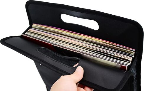 حقيبة حمل للسفر من الفينيل AKOZLIN، حافظة ألبومات الفينيل المتينة لسجلات LP لمعظم مقاسات 7 بوصة و10 بوصة و12 بوصة LP in Kuwait