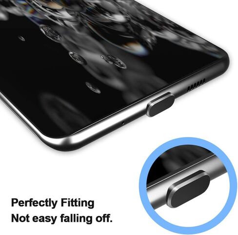 USB Type C Anti Dust Plug 2 Pack USBC Charging Port Cover Plugs Protector | Cap with Carry Box Cable Fixer for iPhone 17 Pro Max 17e 16 15 16e for Samsung S26 S25 FE S23 A36 A37 for Google Pixel 10a 9a in Saudi Arabia