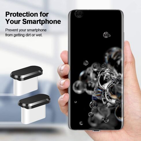 USB Type C Anti Dust Plug 2 Pack USBC Charging Port Cover Plugs Protector | Cap with Carry Box Cable Fixer for iPhone 17 Pro Max 17e 16 15 16e for Samsung S26 S25 FE S23 A36 A37 for Google Pixel 10a 9a in Saudi Arabia
