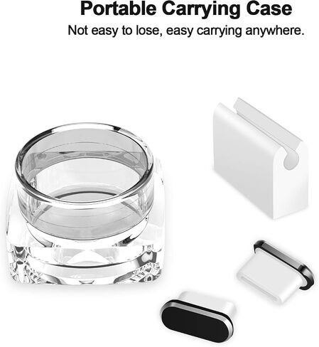 USB Type C Anti Dust Plug 2 Pack USBC Charging Port Cover Plugs Protector | Cap with Carry Box Cable Fixer for iPhone 17 Pro Max 17e 16 15 16e for Samsung S26 S25 FE S23 A36 A37 for Google Pixel 10a 9a in Saudi Arabia