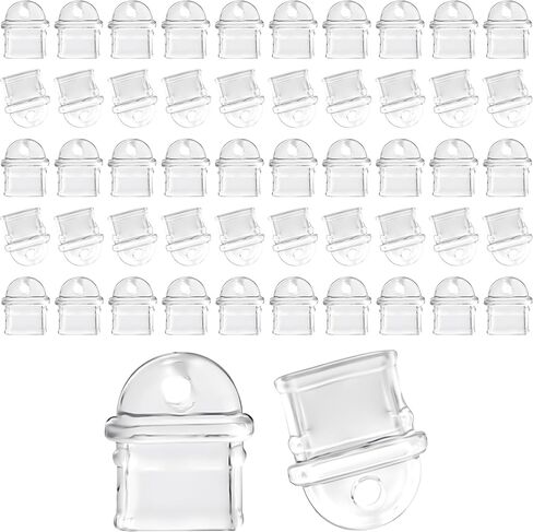 50 Pcs White Anti Dust Silicone Type C Charging Port, Dust Plug Set | Universal Clear Dust Plug Cover & Portable Protector for Phones, Laptops & Tablets in Saudi Arabia