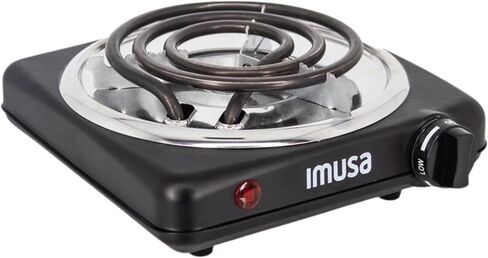 IMUSA Mini Single Electric Burner Portable 1000W, Black in Saudi Arabia