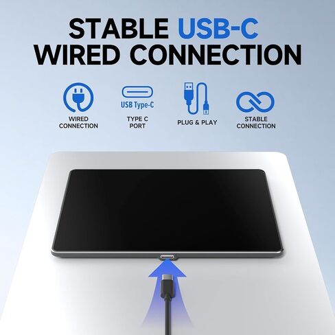 Wired Trackpad for Windows 10/11 – High-Precision Multi-Touch Portable Touchpad Mouse with Multi-Gesture, Ultra-Slim Aluminum Design, Compatibility for PC, Laptop, and Desktop Computers in Saudi Arabia