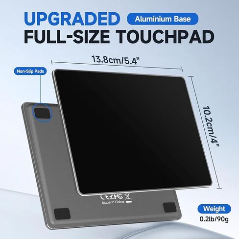 Wired Trackpad for Windows 10/11 – High-Precision Multi-Touch Portable Touchpad Mouse with Multi-Gesture, Ultra-Slim Aluminum Design, Compatibility for PC, Laptop, and Desktop Computers in Saudi Arabia